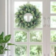 thumbnail image 6 of Idyllic Greenery Wreath Snowy Pine Cone Grapevine Wreath Artificial Winter Garlands for Front Door Indoor Wall Decor for Home Office Decoration with Floral Swags And Pine Branches Harlik, 6 of 7