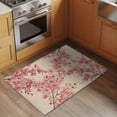 thumbnail image 2 of Peaches Branches Entryway Rug 2'x3'&nbsp; Non Slip Front Door Mats, Farmhouse Spring Botanical Pink Flowers Entrance Rugs Indoor Outdoor Carpet, Washable Floor Mats Small Area Rug for Bedroom Kitchen, 2 of 8