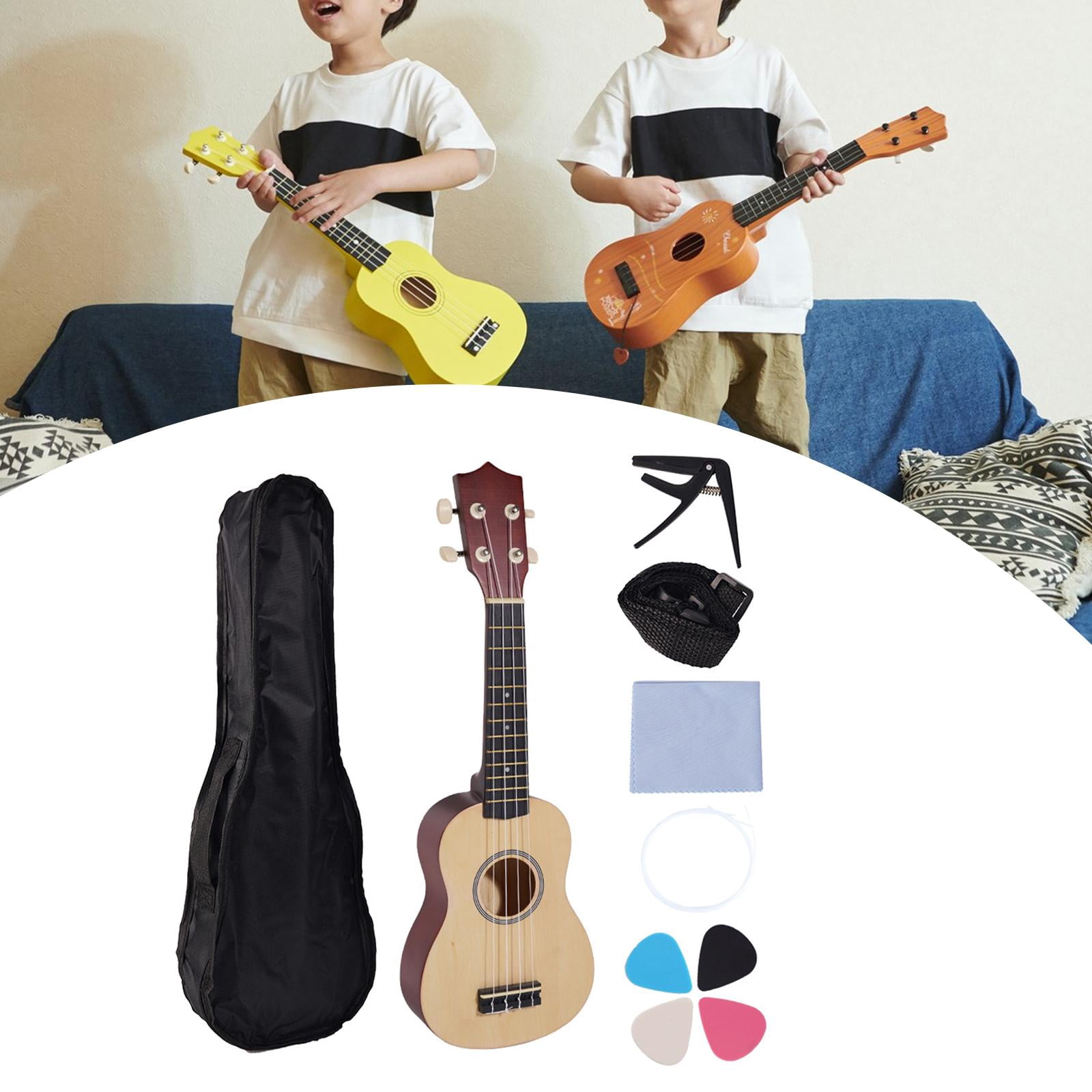 QccHieUs Kids Ukulele 4 String Mini Children Ukulele Guitar with Storage Bag Professional wood