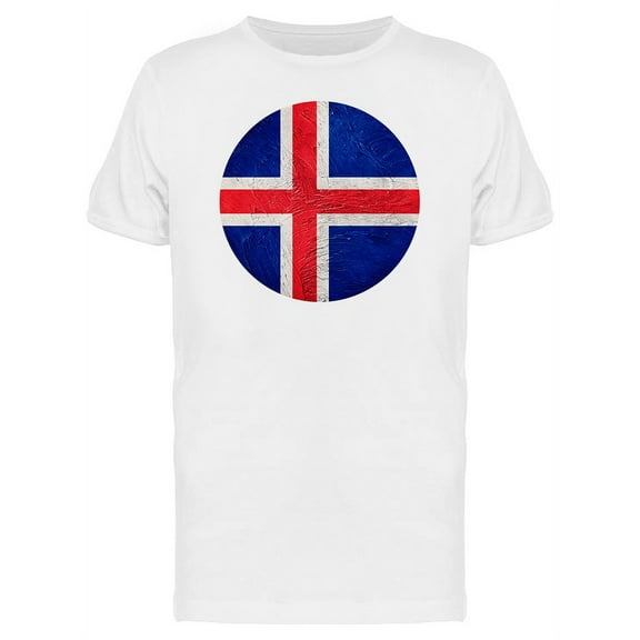 Grunge Iceland Flag T-Shirt Men -Image by Shutterstock, Male Large