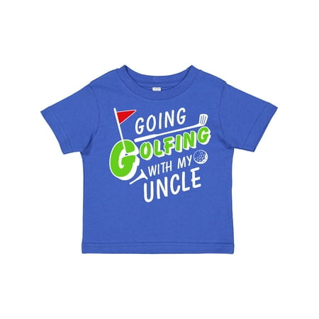 

Inktastic Going Golfing with My Uncle- Kids Golf Gift Toddler Boy or Toddler Girl T-Shirt