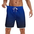 thumbnail image 6 of LMOIPLI Mens Swim Trunks with Mesh Liner Quick Dry Bathing Suits Beach Vacation Swimsuit Board Shorts with Pocket Blue XL, 6 of 7