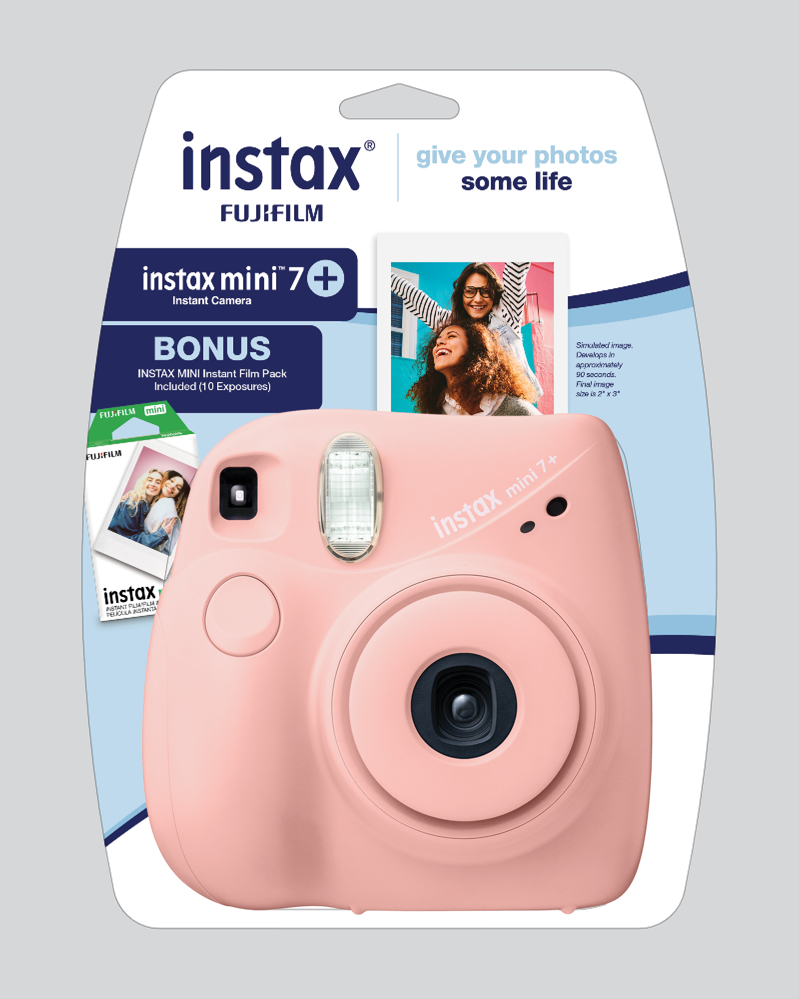Fujifilm Instax Mini 7+ Exclusive Blister Bundle with Bonus Film (10-pack Mini Film), Light Pink - image 7 of 9