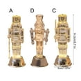thumbnail image 3 of Artistic Nutcrackers Soldier Tabletop Figure With LED Light Holiday Decors For Living Room Office And Retail Space, 3 of 9