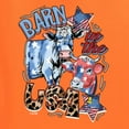 thumbnail image 6 of Wild Bobby Barn In The USA Red White and Blue Cows Pop Culture Unisex Crewneck Sweatshirt, Orange, 3X-Large, 6 of 6