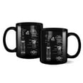 thumbnail image 2 of NASA Artemis Rocket Blueprint 11oz Black Mug, 2 of 2