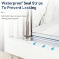 thumbnail image 4 of Sunny Shower Frameless Pivot Shower Door 32 in. W x 72 in. H in Chrome Finish, 4 of 11