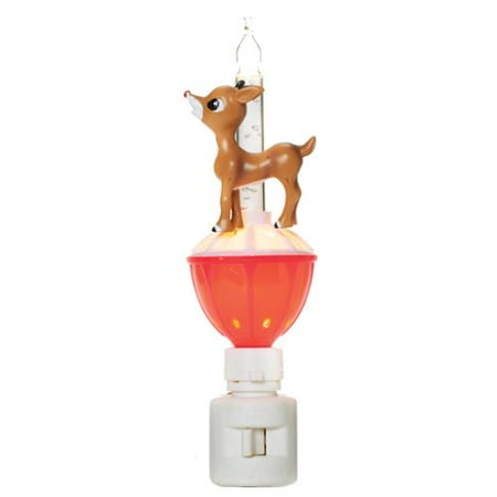 Rudolph on Snow Bubble Night Light