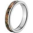 thumbnail image 2 of 4mm Half-Round Titanium Ring with a RealTree Extra Green Camo Inlay, 2 of 3