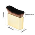 thumbnail image 3 of LHWEN Large Body Makeup Brush for Self Tanning Perfect for Blending and Buffing Sunless Tanner and Body Foundation Soft Synthetic Fibers Curved Design for Easy Application and Coverage Seamless, 3 of 7