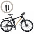 thumbnail image 1 of GOOHOCHY Mountain Bike Mudflaps Black Quick Release Prevent Mud and Rain 1 Set, 1 of 8