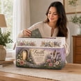 thumbnail image 5 of Vintage Floral Fabric Storage Basket Lined Rectangular Foldable Home Organizer Bin, 5 of 7