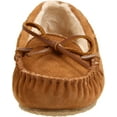 thumbnail image 2 of Minnetonka Cally Slipper Womens Cinnamon Soft Suede Moccasin 4011-CIN, 2 of 7