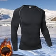 thumbnail image 2 of uikmnh Mens T Shirts Men's Autumn and Winter Fashion Leisure Training Tight Fitness Long Sleeve Tops Size:M, 2 of 3