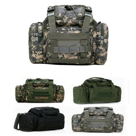 Cheers US Waterproof Fishing Tackle Bag Portable Lures Kit Carrier Bag Fabric Packs Shoulder Bag Outdoor Multifunctional Large Capacity Storage Bag for Fishing Hunting Hiking