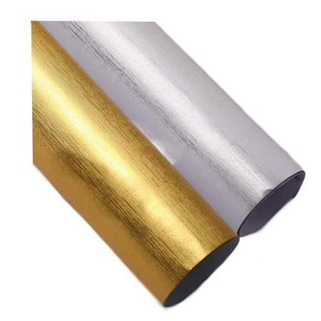 Panda Superstore 29.5 x 20.5 in. Gold & Silver Roll Birthday Holiday Baby Shower Gift Wrapping Paper, Multi Color - 10 per Roll