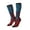 3 Black, variant on Women Crew Soft Moisture-wicking Socks Red And Blue Fire Pattern Design Cotton Socks, One Size fit All