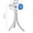 C, variant on Linnome Portable Handheld Fan Powerful Mini Fan 199 Speed Digital Display 4000mAh for Travel Outdoor Camping D