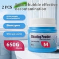 thumbnail image 3 of MARTEKLIFES 2 Pack 650g Laundry Cleaning Powder, Active Oxygen Bioenzyme Stain Remover, Yellowing Brightening, Safe for White & Colorful Clothes, Soak to Clean Stubborn Stains, 3 of 7
