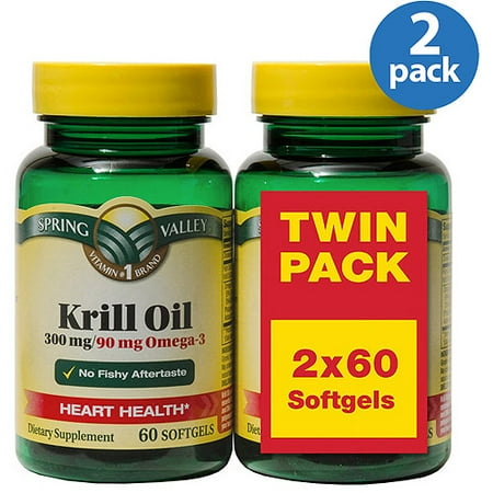 Spring Valley Krill Oil 300 mg, 60 ct, 2 pk