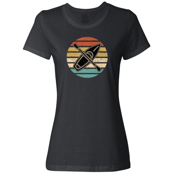 Inktastic Kayaking Retro Kayak Boating Women's T-Shirt