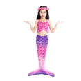 thumbnail image 3 of Girls Mermaid Tail Kids Mermaid Swimsuits Sea Costume 11-12Years, 3 of 6