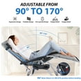thumbnail image 6 of EDX Zero Gravity Chair, Reclining Camping Lounge Chair with Removable Cushion, Headrest and Cup Holder Trays, Folding Patio Recliner for Indoor&Outdoor Use, 440LBS Capacity, Gray, 6 of 9