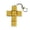 Yellow, variant on Cross Shaped Mechanical Keyboard Switch Fidget Keychain, Clicky Tactile Stress Relief Button Toy, Durable Sensory Accessory for Bag and Keys Black