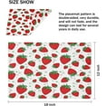 thumbnail image 3 of Spring Strawberries Placemats Set of 4 Table Mats Washable Placemat Waterproof Place Mats for Party Home Dining Table Decor 18x12 in, 3 of 5