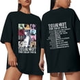 thumbnail image 1 of TayIor Sw1ft Chemises, Tylor Sw1ft Merch, Tylor Sw1ft, Chemises Blouse à Manches Courtes à Col Rond Imprimées Décontractées de Mode pour Femmes, T-Shirts Graphiques pour Amatrices de Musique pour Femmes TKFASHION Noir P, 1 of 5
