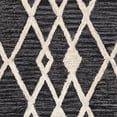 thumbnail image 4 of SAFAVIEH Micro-Loop Donella Geometric Aztec Wool Runner Rug, Charcoal/Ivory, 2'3" x 7', 4 of 5