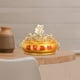 thumbnail image 5 of Cenicero con forma de bolsa de la suerte o sombrero de emperador con tapa para escritorio. Oro A, 5 of 8