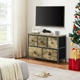 thumbnail image 2 of VECELO 5-Drawer Dresser for Bedroom Chest of Drawers Storage Dresser, 31.5" Length Unit Standing Organizer Metal Frame Wooden Top Living Room Entryway Office, Gray, 2 of 8