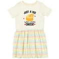 thumbnail image 3 of Inktastic Cheese Lover Kids Girls Toddler Dress, 3 of 5