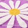 thumbnail image 5 of EVNELE Toilet Rugs U Shaped, Purple Toilet Mat Cute Daisy Contour Bath Rug, Thick Soft Machine Washable Toilet Carpet, Non Slip Bathroom Floor Mats Super Absorbent Microfiber Bath Rugs, 20"x24", 5 of 7