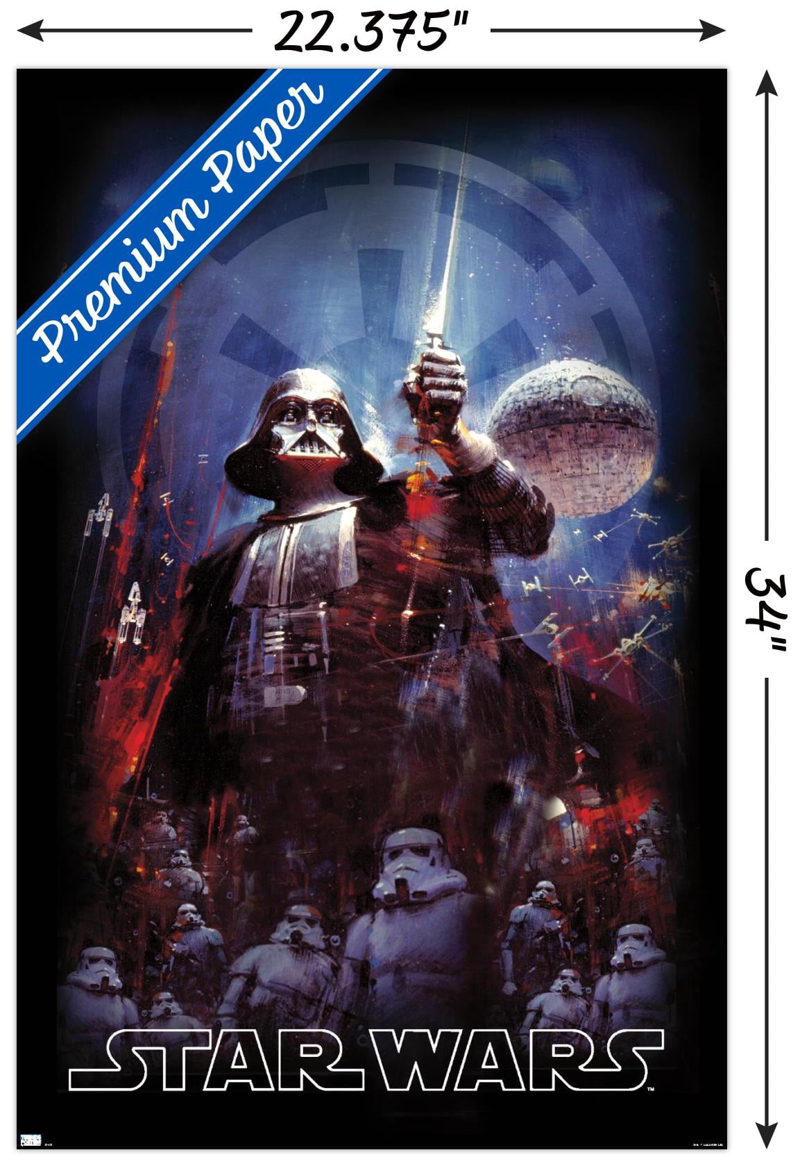Star Wars: Empire Strikes Back - Empire Illustration Wall Poster, 22.375" x 34"