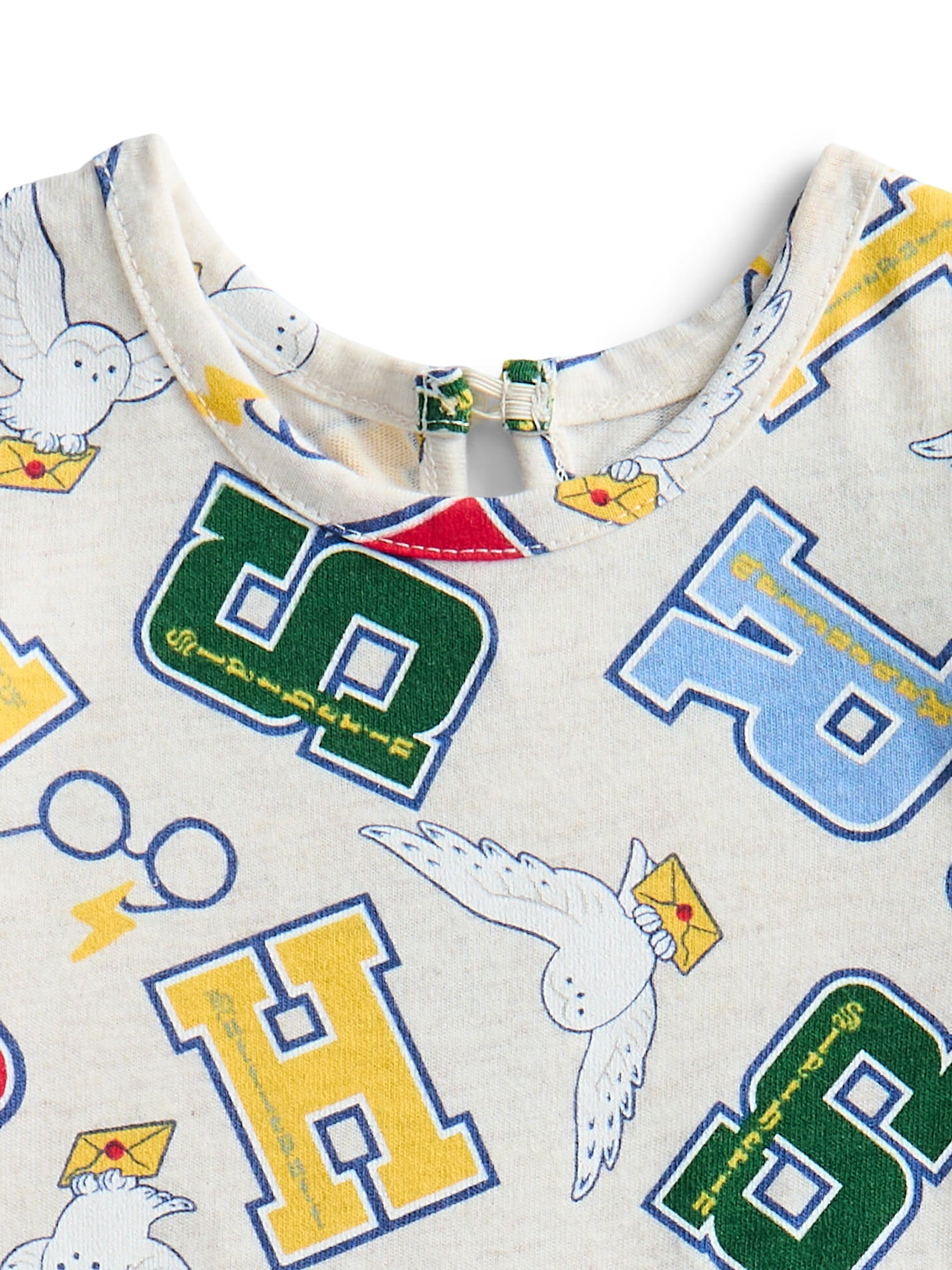 Harry Potter Baby Girl Print Dress and Matching Diaper Cover Set, 2-Piece Sizes 0/3M-6/9M