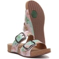 thumbnail image 5 of Josef Seibel Tonga 64 Women's Floral Leather Sandal With 2 Buckle Strap In Mint Size 9, 5 of 6