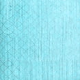 thumbnail image 1 of Ahgly Company Indoor Square Solid Light Blue Modern Area Rugs, 6' Square, 1 of 4