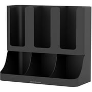Mind Reader 6-compartment Condiment Organizer, Black, 1 Each (Quantity)