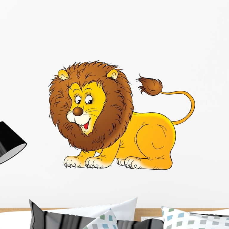 Autocollant Mural Lion Grand Format - Décalcomanie Vinyle Décoration G23