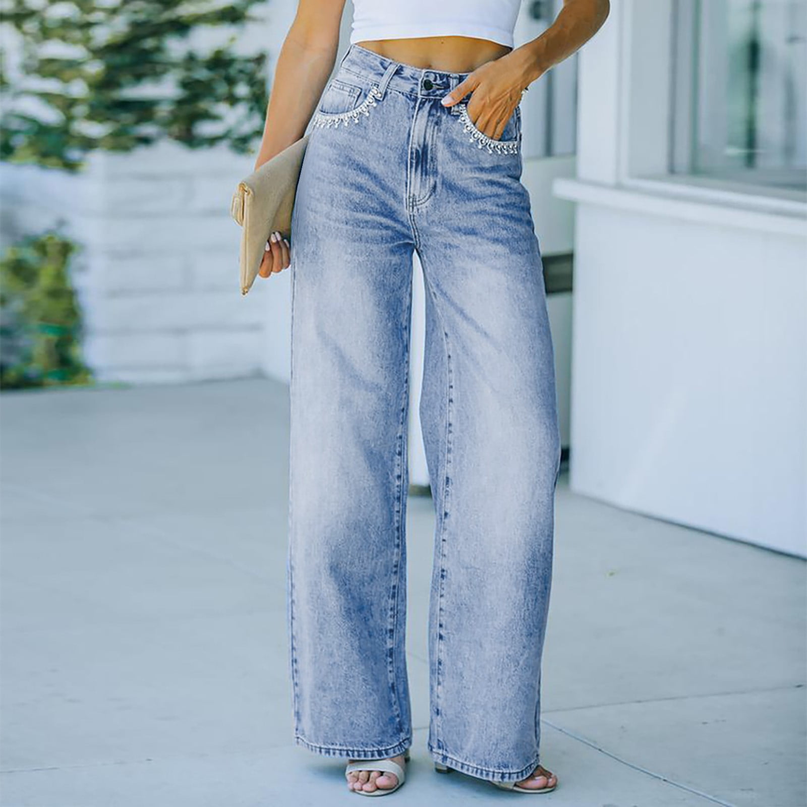 High waisted baggy pants online
