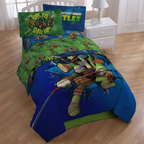 Teenage Mutant Ninja Turtles FULL Sheet Set 4 Pieces Nickelodeon Free Shipping 