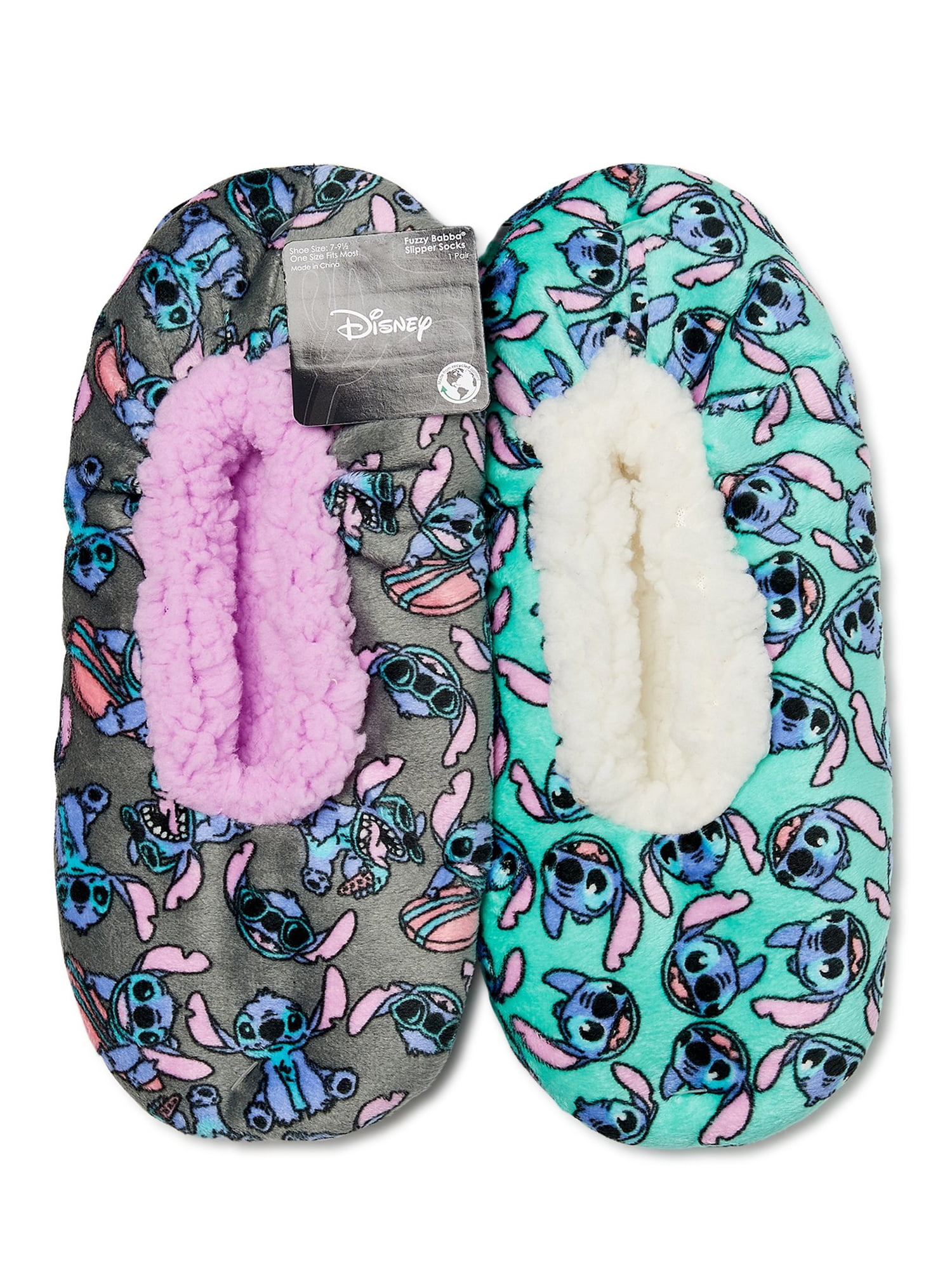 Lilo & Stitch Women's Slipper Socks, 2-Pack, One Size - Walmart.com