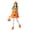 Orange, variant on Gunia Kids Girls Pumpkin Costume With Hat Footwear For Boys Girls Cosplay Halloween Costumes Role Play Dress Up Outfit Holiday Party Wear,Orange