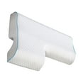 thumbnail image 1 of Inteprter Almohada blanca para dormir para aliviar el dolor cervical con espuma viscoelástica, almohada para dormir de apoyo para parejas Juegos de cama modelo brazo derecho, 1 of 6