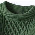 thumbnail image 6 of Babcutegg Big and Tall Mens Cable Knit Sweater Crew Neck Long Sleeve Loose Fit Warm Casual Comfy Sweaters Size 4XL, 6 of 7