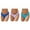 Blue/Purple/Sky Blue, variant on 3-Pack Women's Low-Rise Cheeky Bikini Bottoms, Quick-Dry Seamless Briefs Swimwear , Bathing Suit Bottom for Beach & Pool