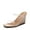 NUDE/CLEAR, variant on Women's Slides Wedge Sandals Two Strap Square Open Toe Dress Shoes