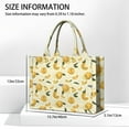 thumbnail image 3 of Large Capacity Tote Bag,Yellow Lemon Fruit Slices White Pattern Handbag Fashion Luxury Tote Bag,15.7"x13"x 5.1" Inches,Laptop Compatible, 3 of 6